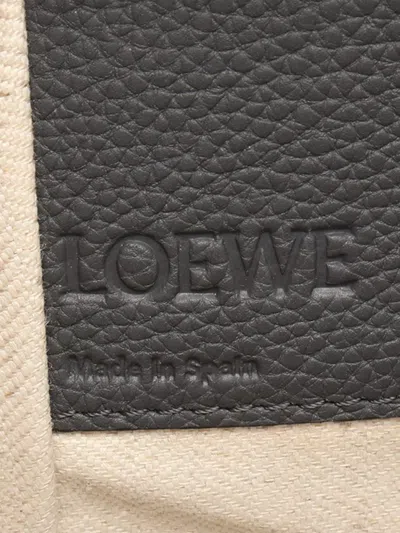 Pre-owned Loewe 2010-2026 Medium Leather Hammock Satchel In Grey