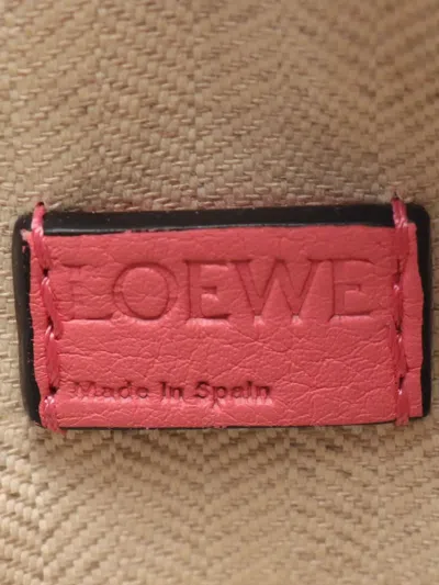 Pre-owned Loewe 2010-2026 Mini Calfskin Puzzle Edge Satchel In Pink