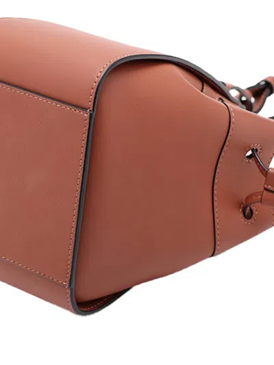 Pre-owned Loewe 2010-2026 Mini Leather Drawstring Hammock Bag Satchel In Brown