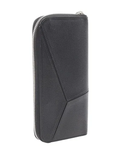 Pre-owned Loewe 2010-2026 Puzzle Wallet Long Wallets In Black