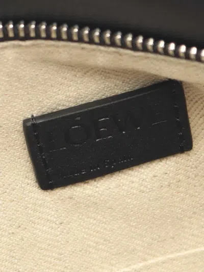 Pre-owned Loewe 2010-2026 Small Calfskin Puzzle Satchel In Black