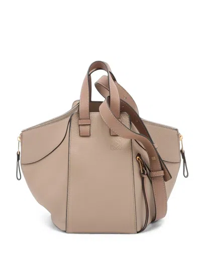 Pre-owned Loewe 2010-2026 Small Leather Hammock Bag Satchel In Neutrals