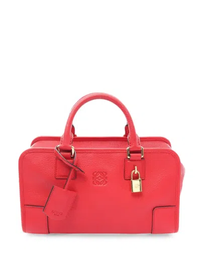 Pre-owned Loewe 2010s 28 Amazona Tote Bag In Red