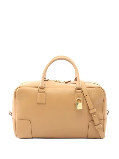 Pre-owned Loewe 2010s 28 Amazona Two-way Handbag In Neutral
