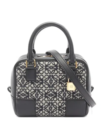 Pre-owned Loewe 2010s Amazona 16 Handbag In Black