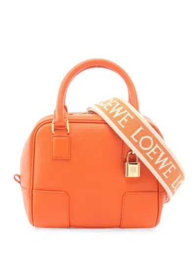 Pre-owned Loewe 2010s Amazona 16 Tote Bag In Orange
