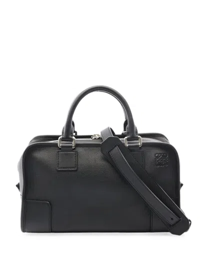 Pre-owned Loewe 2010s Amazona 28 Leather Tote Bag In Black