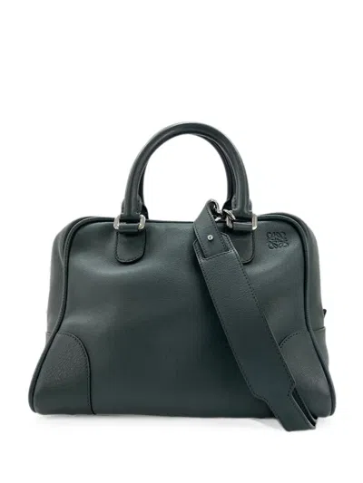 Pre-owned Loewe 2010s Amazona 75 Handbag In Green