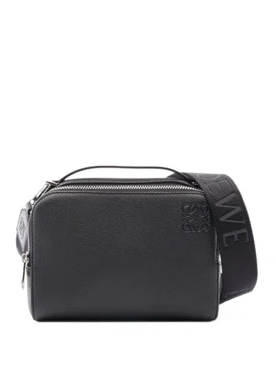 Pre-owned Loewe 2010s Anagram Camera Handbag In Black