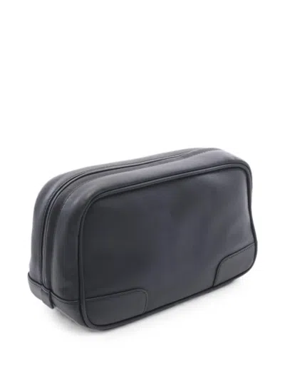 Pre-owned Loewe 2010s Anagram Clutch Bag In Black