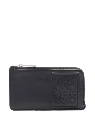 Pre-owned Loewe 2010s Anagram Coin Purse In Black