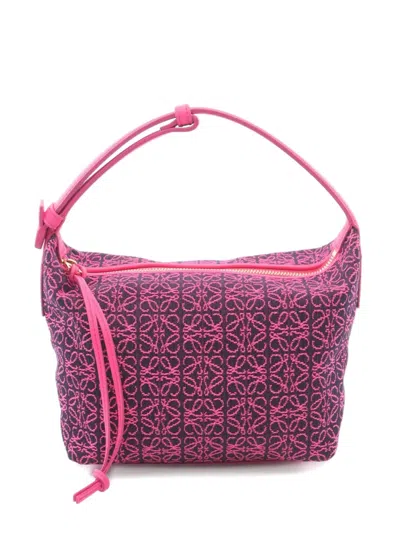 Pre-owned Loewe 2010s Anagram Cuby Bag In Pink