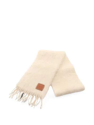 Pre-owned Loewe 2010s Anagram Scarf In 中性色
