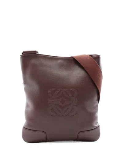 Pre-owned Loewe 2010s Anagram Shoulder Bag In Brown