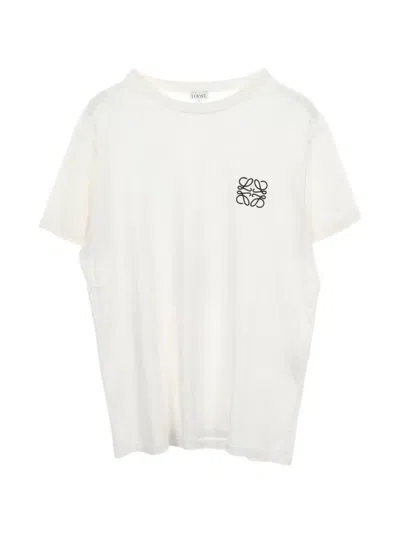 Pre-owned Loewe 2010s Anagram-embroidered T-shirt In 白色