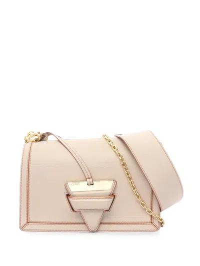 Pre-owned Loewe 2010s Barcelona Crossbody Bag In Neutral