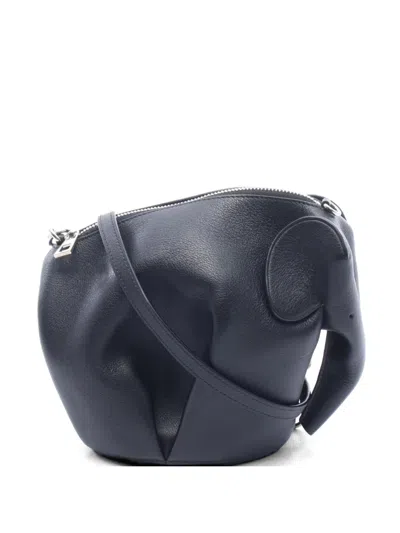 Pre-owned Loewe 2010s Elephant Shoulder Bag In Black