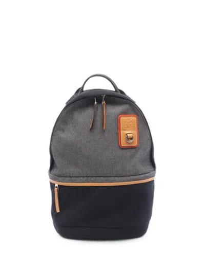 Pre-owned Loewe 2010s Eye Nature Eln Backpack In Black