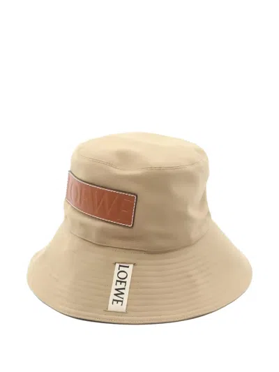 Pre-owned Loewe 2010s Fisherman Cotton Hat In Neutral