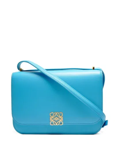 Pre-owned Loewe 2010s Goya Shoulder Bag In Blue