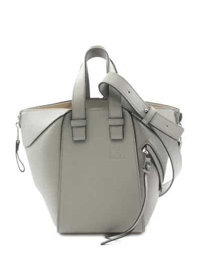 Pre-owned Loewe 2010s Hammock Two-way Handbag In Grey