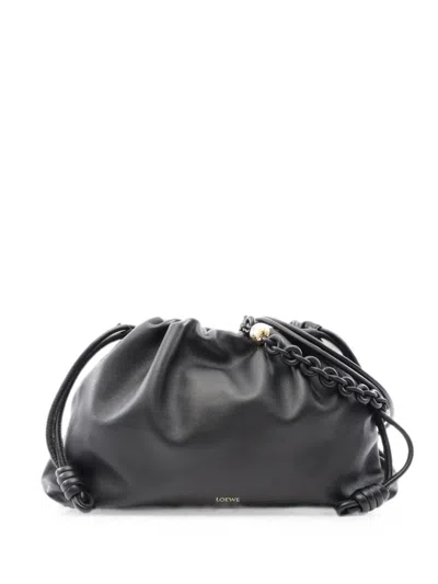 Pre-owned Loewe 2010s Large Flamenco Perth Shoulder Bag In Black