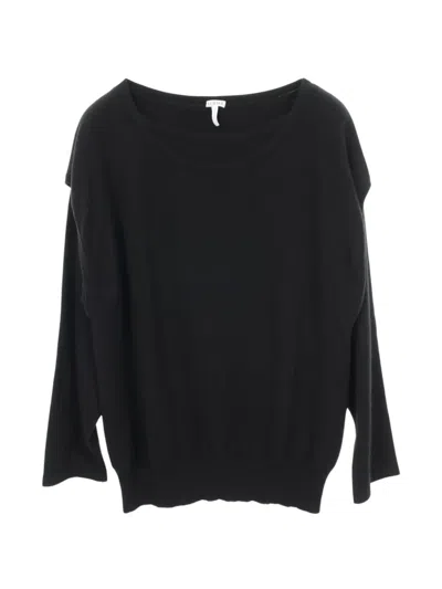Pre-owned Loewe 2010s Layered Cashmere Top In Black