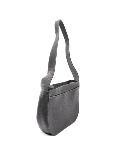 Pre-owned Loewe 2010s Logo-embossed Shoulder Bag In Black