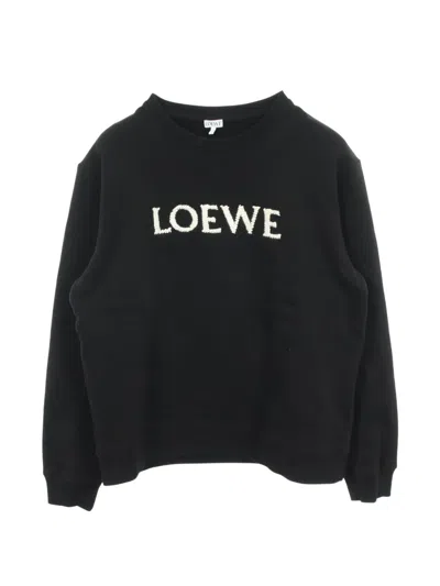Pre-owned Loewe 2010s Logo-embroidered Sweatshirt In Black