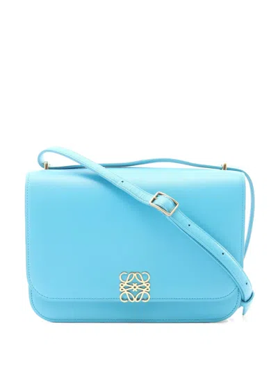 Pre-owned Loewe 2010s Medium Goya Shoulder Bag In Blue