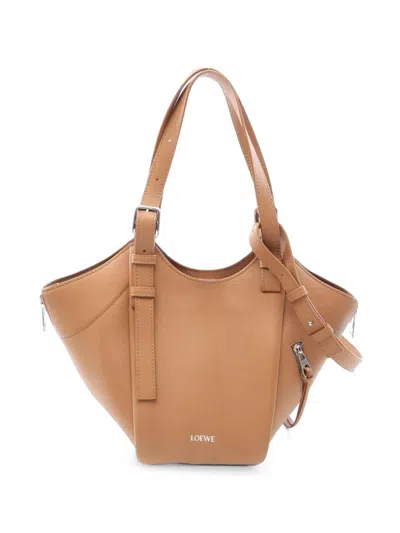 Pre-owned Loewe 2010s Medium Hammock Tote Bag In 褐色