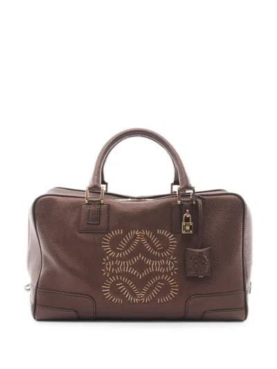 Pre-owned Loewe 2010s Mini Amazona 36 Tote Bag In Brown