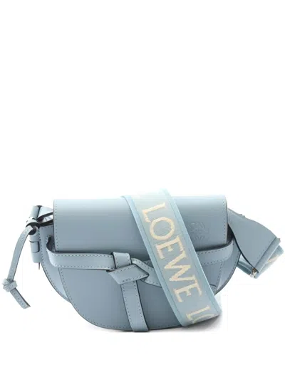 Pre-owned Loewe 2010s Mini Gate Dual Shoulder Bag In Blue