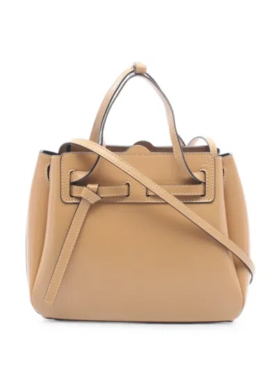 Pre-owned Loewe 2010s Mini Lazo Handbag In Neutrals