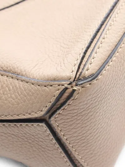 Loewe 2010s Mini Puzzle 2way Tote Bag In Neutral