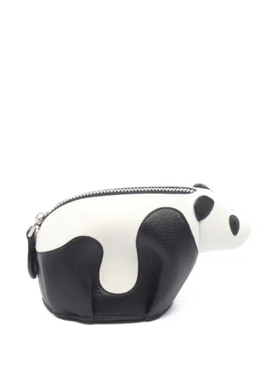 Pre-owned Loewe 2010s Panda Coin Purse In White