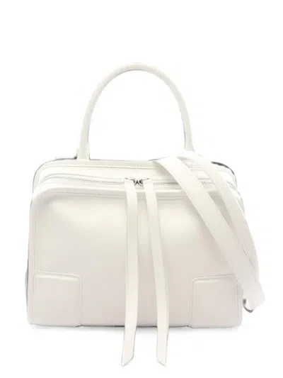 Pre-owned Loewe 2010s Small Amazona 180 Two-way Shoulder Bag In White
