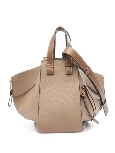 Pre-owned Loewe 2010s Small Hammock Handbag In Neutrals