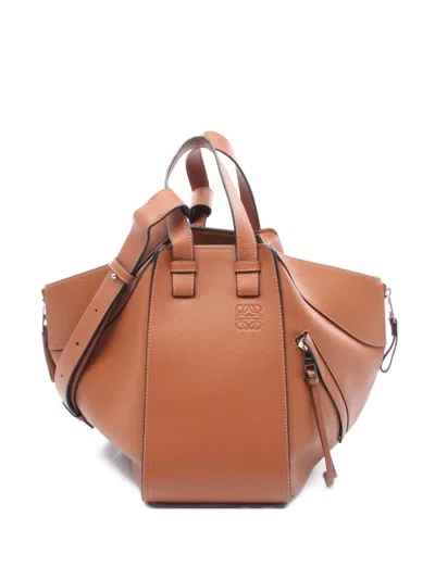 Pre-owned Loewe 2010s Small Hammock Tote Bag In Brown