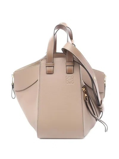 Pre-owned Loewe 2010s Small Hammock Tote Bag In Neutral