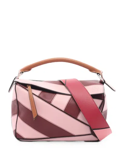 Pre-owned Loewe 2010s Small Puzzle Shoulder Bag In Pink