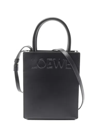 Pre-owned Loewe 2010s Standard A5 Two-way Tote Bag In Black
