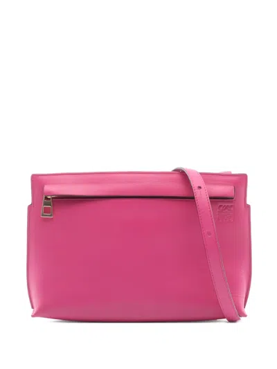 Pre-owned Loewe 2010s T-pouch Shoulder Bag In Pink