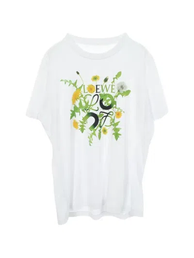 Pre-owned Loewe 2010s X Dandelion Graphic-print T-shirt In White