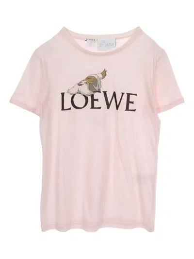 Pre-owned Loewe 2010s X Studio Ghibli Howl's Moving Castle T-shirt In Pink