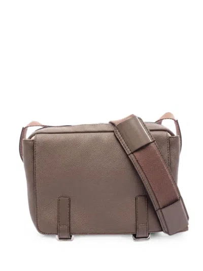 Pre-owned Loewe 2010s Xs Military Leather Shoulder Bag In Brown