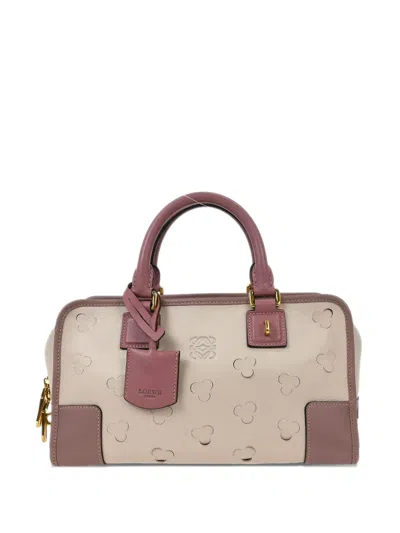 Pre-owned Loewe 2011 Amazona 28 Leather Tote Bag In Neutral