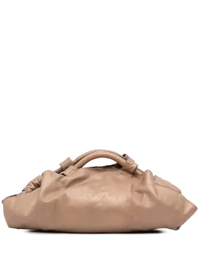 Pre-owned Loewe 2011 Nappa Aire Handbag In Gold