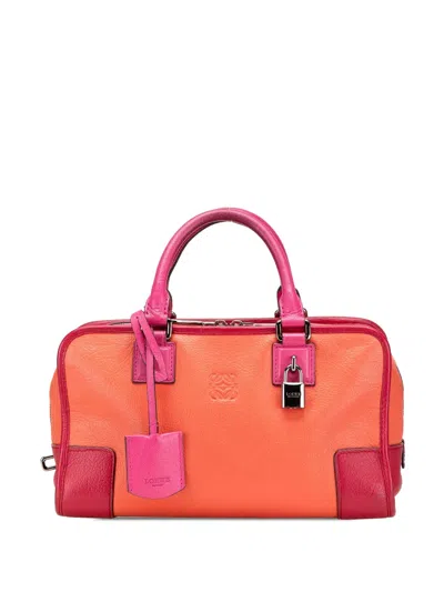 Pre-owned Loewe 2011 Tricolor Goatskin Amazona 28 Handbag