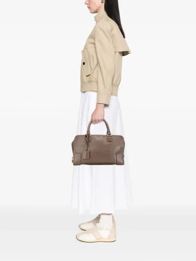 Pre-owned Loewe 2012 Leather Amazona 36 Handbag In Brown